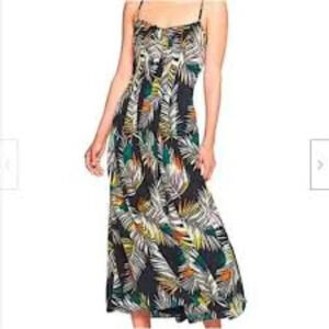 NEW Banana Republic Palm Print Midi Dress Size 0